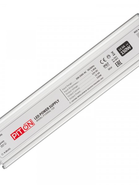 Блок питания MAL SLIM (12V, 1.25A, 150W) (PITON, IP67)