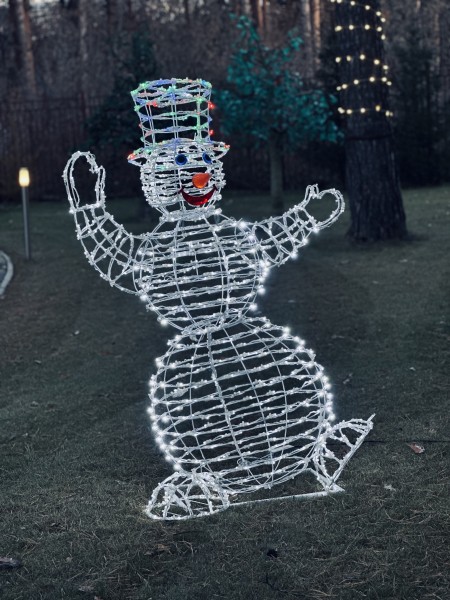 Светодиодная объемная фигура "Снеговик" 1,5м Светодиодная объемная фигура "Снеговик" 1,5м