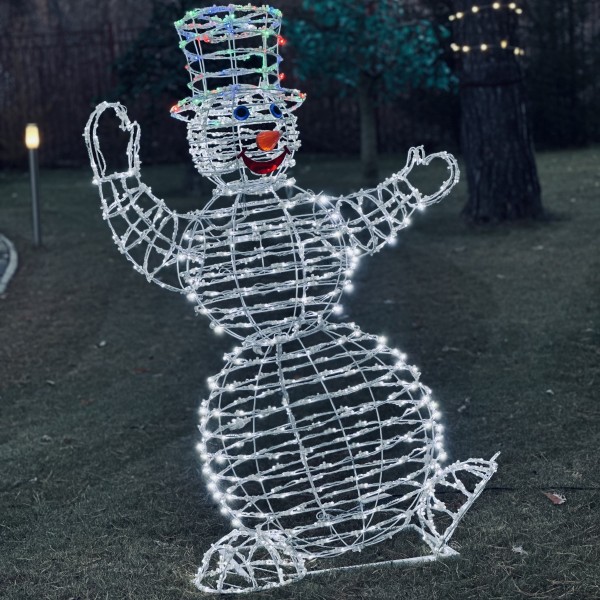 Светодиодная объемная фигура "Снеговик" 1,5м