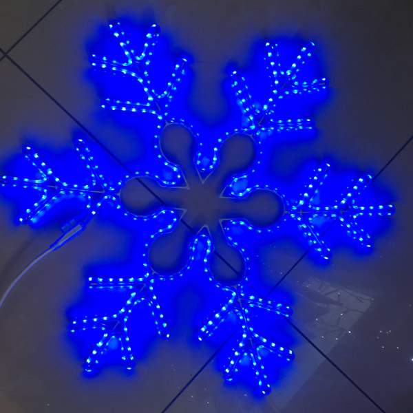 Светодиодная фигура "Снежинка" 59х69 см. Синяя