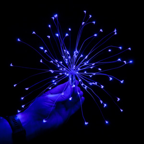 Интерьерная (возможно и на улице) LED гирлянда Одуванчик синяя, 5м