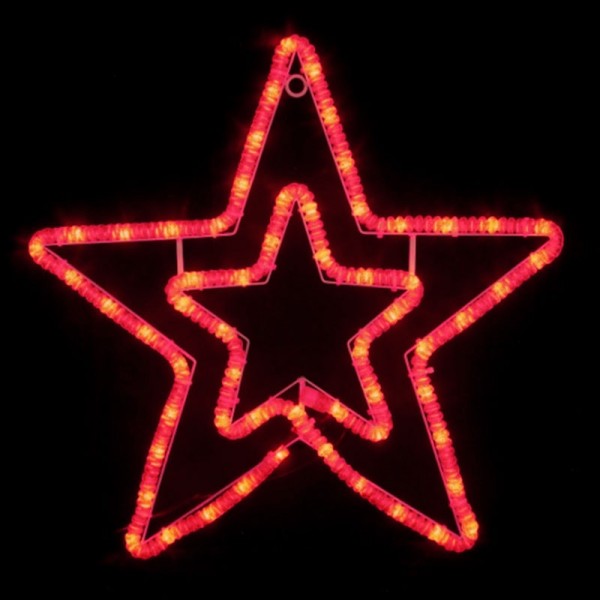Светодиодная фигура "Звезда" 56х54см с флеш-эффектом. Красная