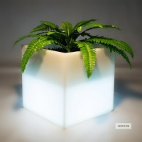 Световое кашпо-куб, 400х400х400мм. RGB, беспроводное