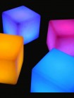 Стол-табурет "Куб", 430*430мм, RGB, беспроводной