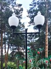 Фонарь уличный парковый LS Лира, h=4м, двухрожковый