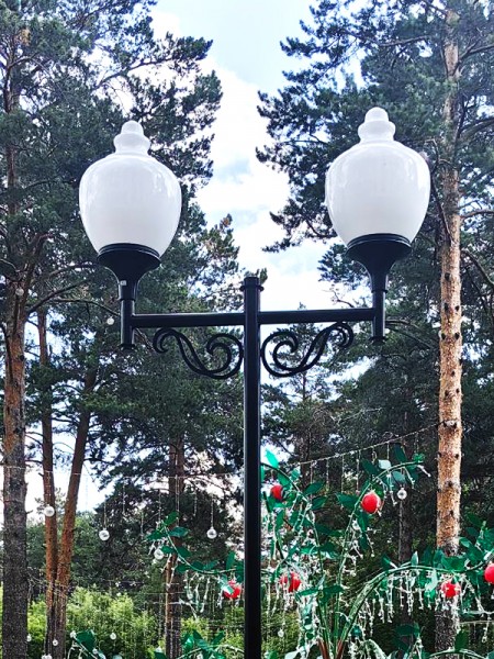 Фонарь уличный парковый LS Лира, h=4м, двухрожковый Фонарь уличный парковый LS Лира, h=4м, двухрожковый