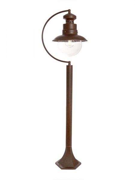 Светильник садово-парковый, 60W 230V IP44 коричневый, PL576