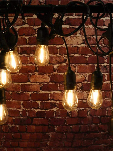 LED лампа в стиле "Ретро" , 2 Вт, Е27, филаментный элемент внутри