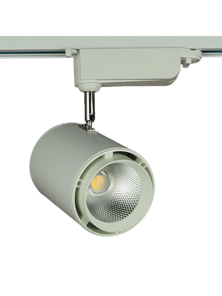 Трековый LED светильник 20Вт 1600Lm, угол освещения 38°